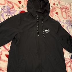 Vans Black Windbreaker 