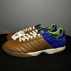 Adidas x Wales Bonner Samba Millennium “Nappa Pack – Brown / Royal Blue” Size: 12.5 & 13 NEW