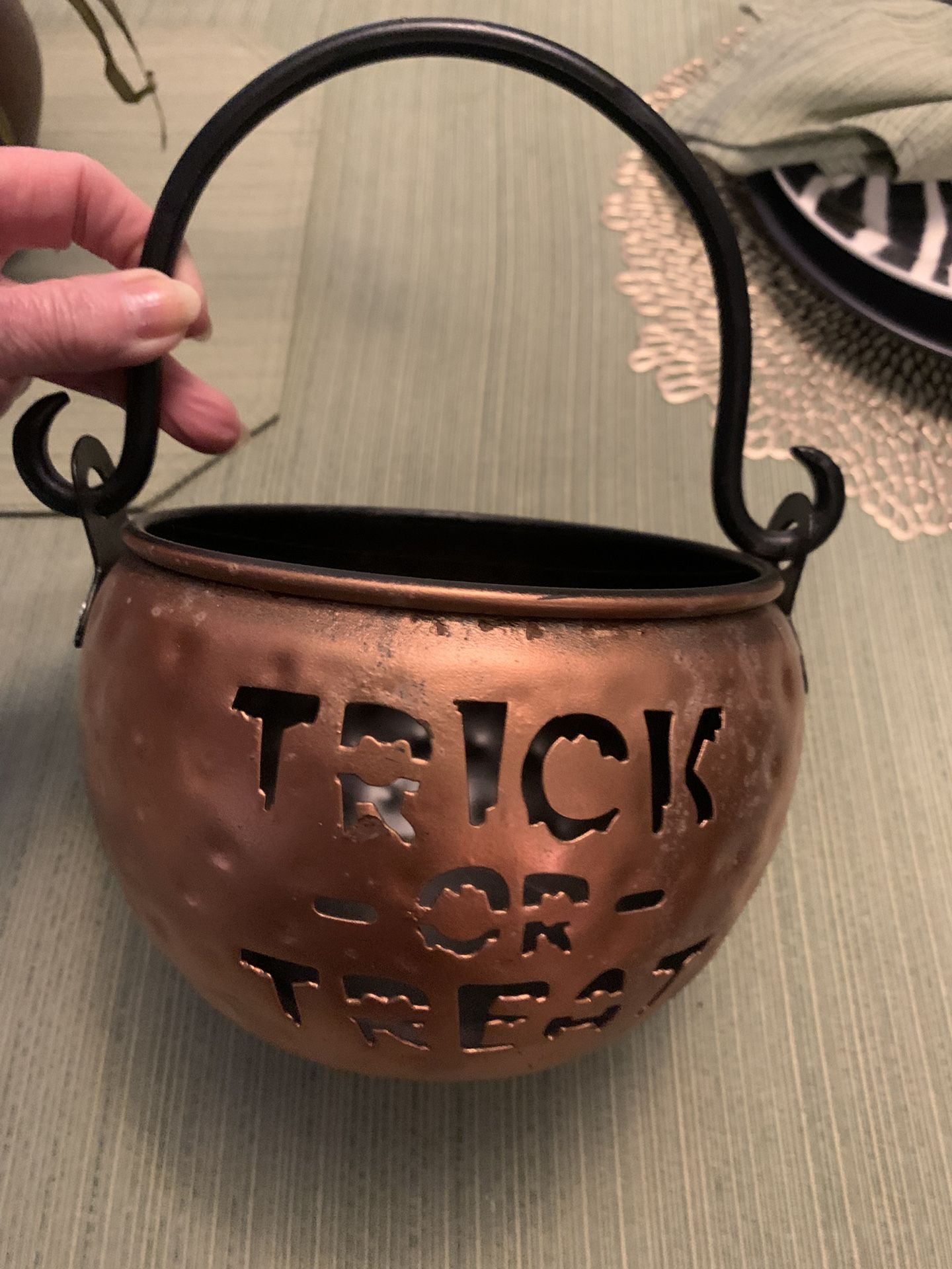 Trick Or Treat Copper Kettle 