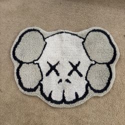 Kaws x Gallery 1950 Black Gray Companion Rug Authentic  2008