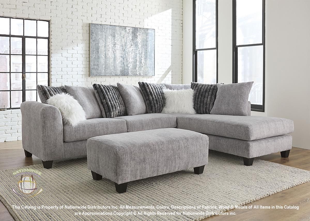 Large Grey Sectional Sofa Couch