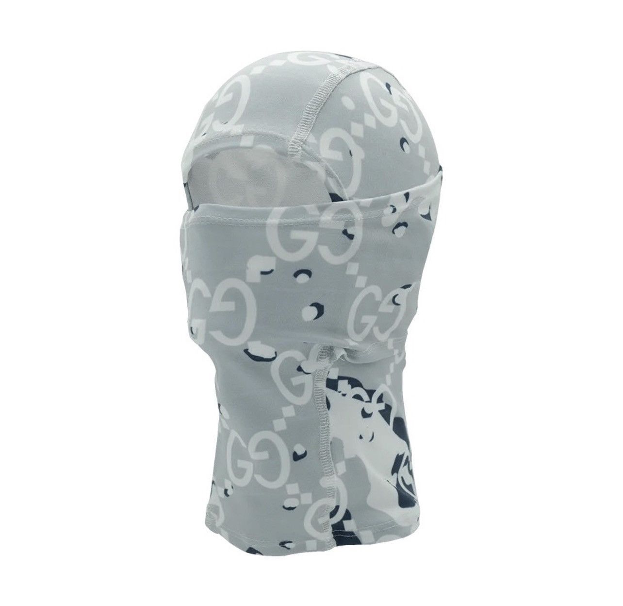 Bravest Studios Balaclava Face Mask - Shiesty Ski Mask - Grey Blue - Arctic Camo - Gucci