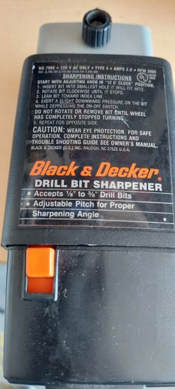 Black and Decker drill bit sharpener