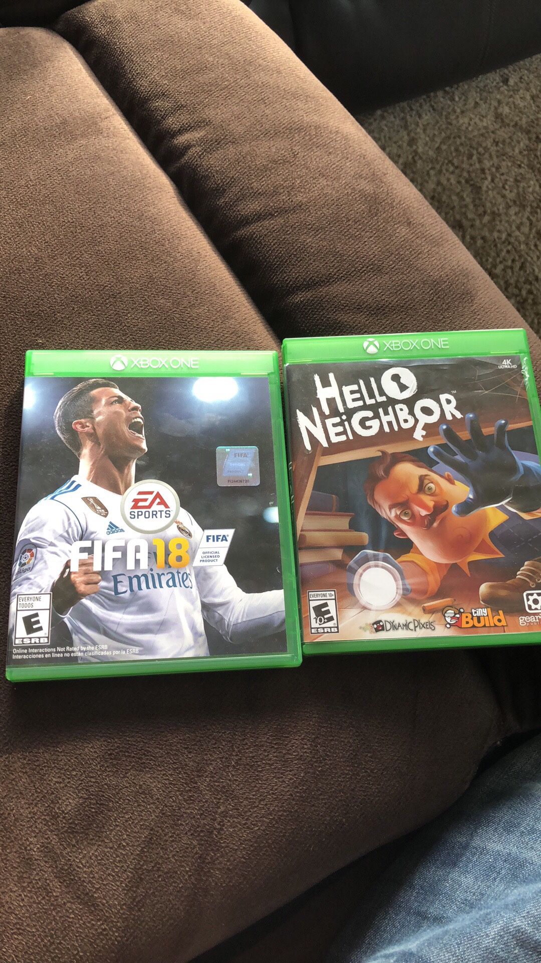 Fifa 18 and hello neighbor
