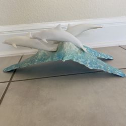 Jumping Dolphin Statue