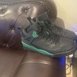 Nike Men's Jordan Spizike Low Shoes - Black / Anthracite / Pine Green-9