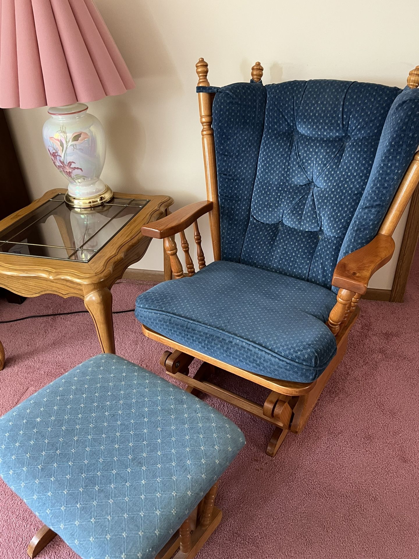 Glider/rocker and Ottoman 