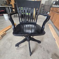 Wood Office Chair 
