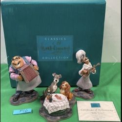 Disney WDCC Lady And The Tramp Bella Notte With Tony And Joe 