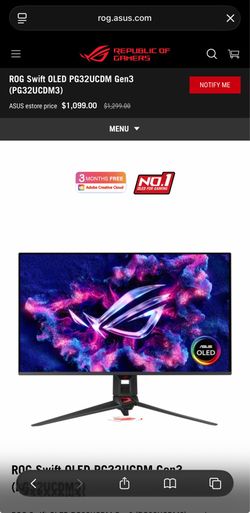 NEW TANDEM WOLED MONITOR XG27AQWMG