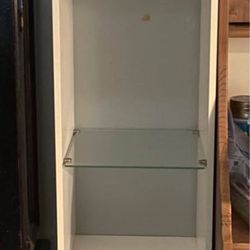 Thin White Shelf Compact Fits In Small Spaces Great Space Saver 