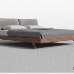 Brand New Wood Low Profile Bed 
