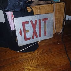 Vintage Exit Sign