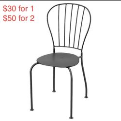 IKEA Outdoor Metal chairs - 100$ retail - 2 Pack