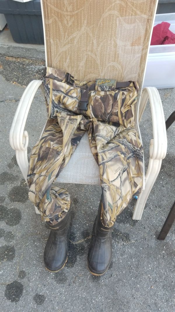 Cabela's Dryplus Waders and wading life vest set for Sale in Temple