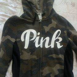 VS Pink Camouflage Zip Up 