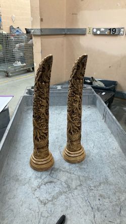 Epoxy carved tusk