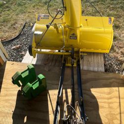 John Deere 42” Snowblower Attachment $575 Or Best Offer