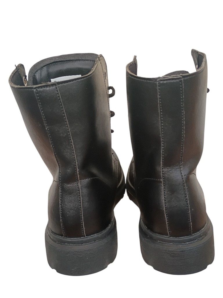 Rogue + Wolf Black Combat Boots | Women's US 8 EU 41 | NWOB | Vegan Goth