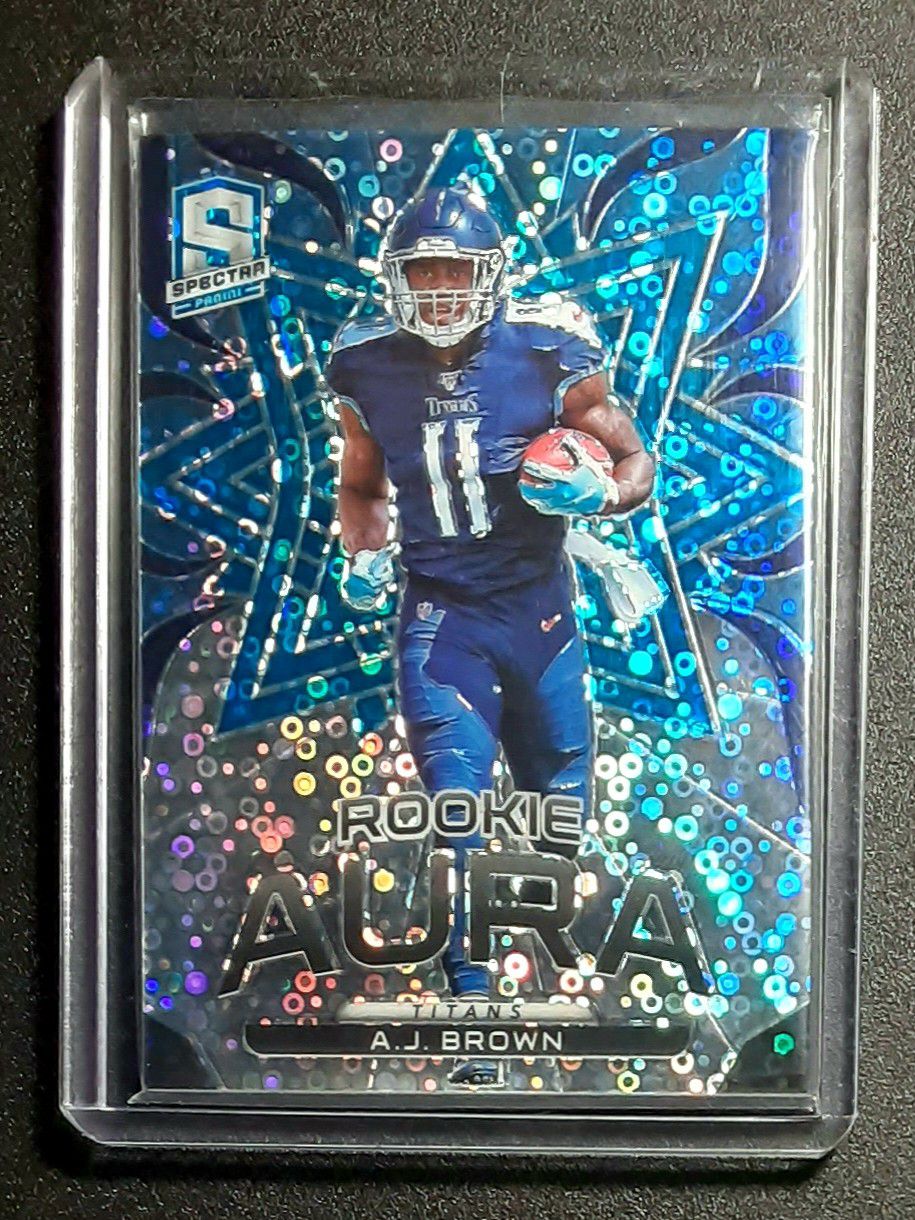 A.J. Brown Rookie. Serial Numbered /50 2019 Panini Prizm Spectra. TENNESSEE TITANS