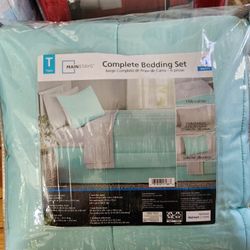 Twin 6piece Bed In The Bag Set Comforter/Blanket 