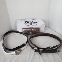 BRIGHTON ladies belts and wallet