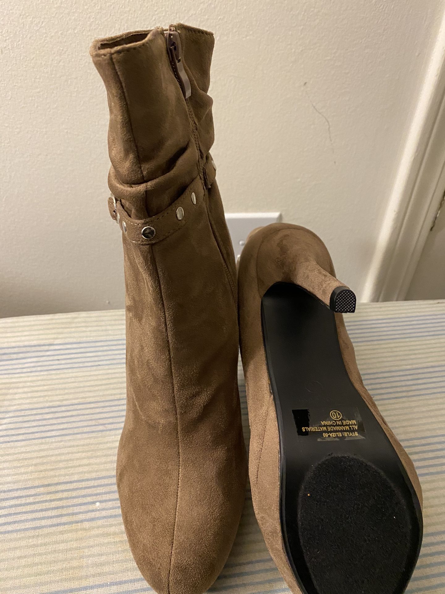 Tan Boots size 10