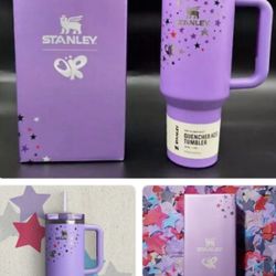 Olivia Rodrigo 40 Oz Quencher Cup Purple With Stars Brand New
