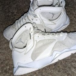 Platinum Jordan Retro 7s