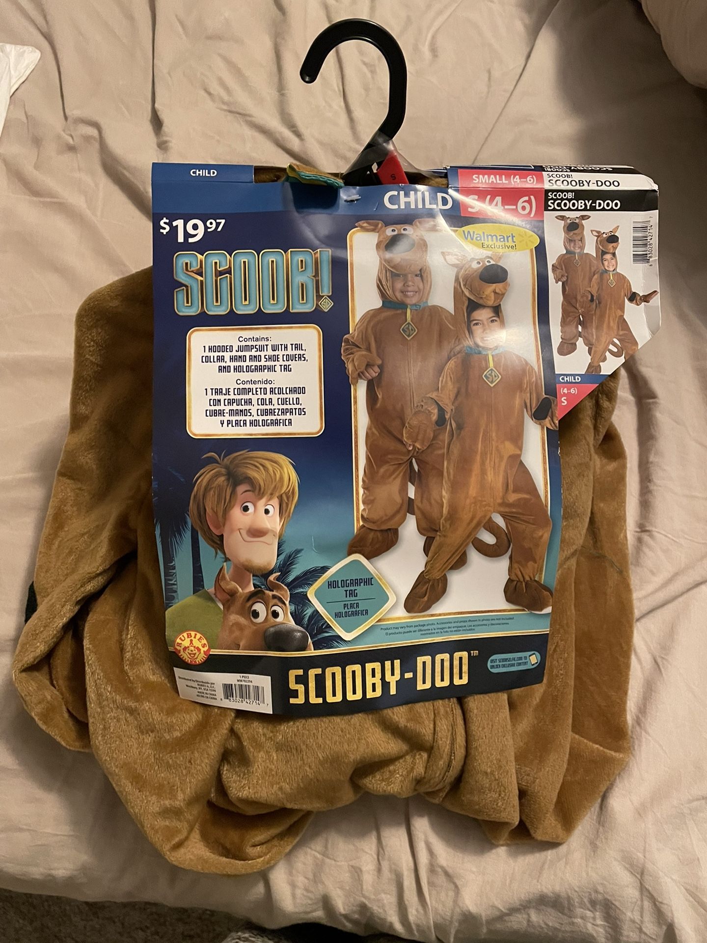 New Scooby Do Halloween Costume-Small Size