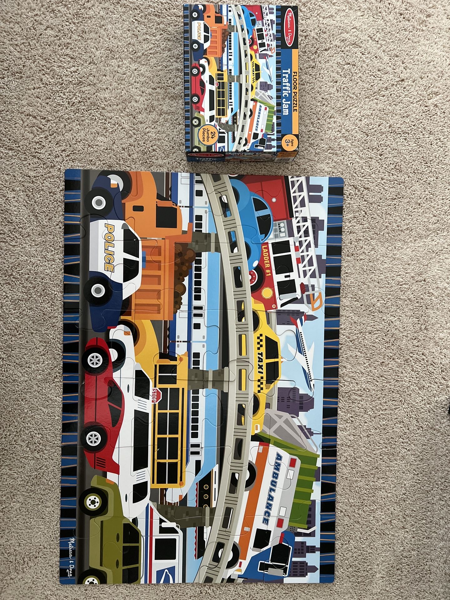 Melissa & Doug Traffic Jam Floor Puzzle