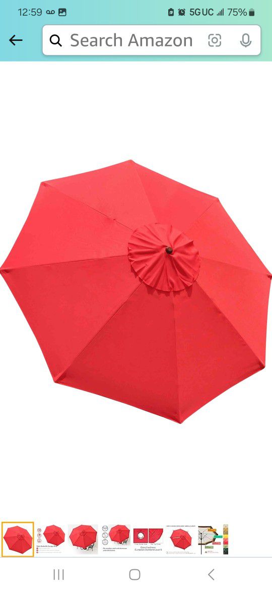 Umbrella Replacement In Different Colors 