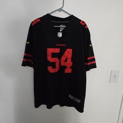 49ers Fred Warner Jersey Large