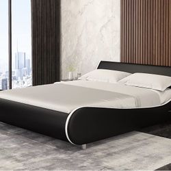 NEW! Full/Queen/King Black Low Profile Platform Bed + Including Mattress!!! COMBO SALE!!! 