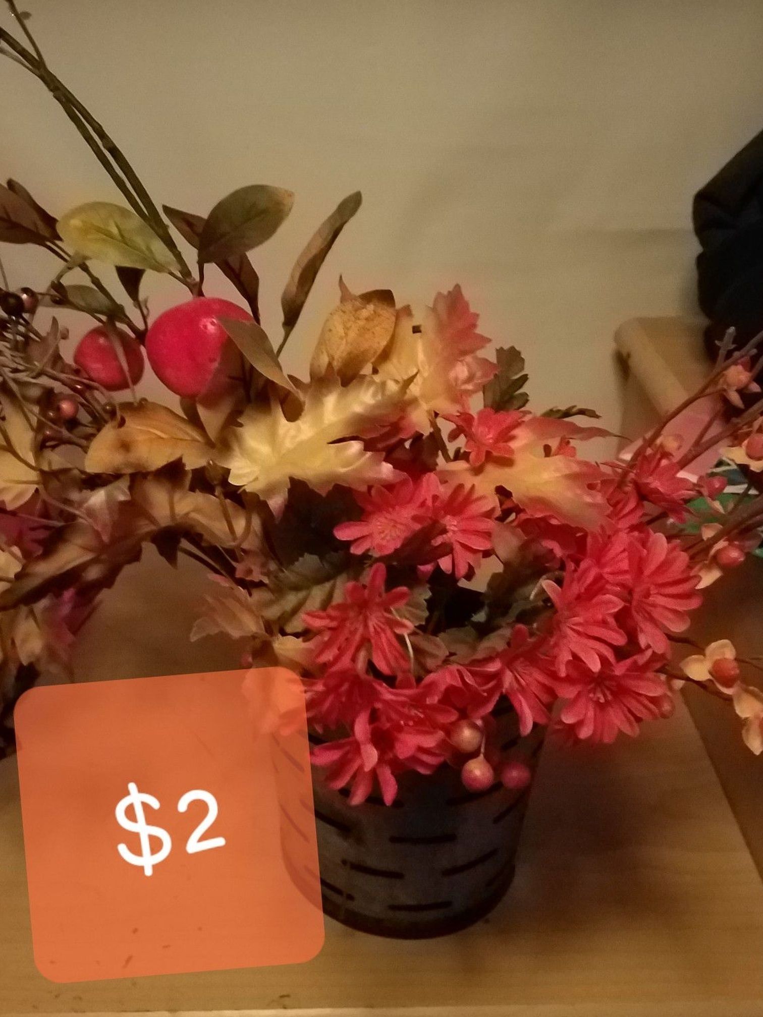 Flower arrangements and vases