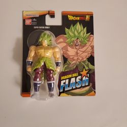 Bandai Dragon Ball Flash Super Saiyan Broly 4" Figure With Stand