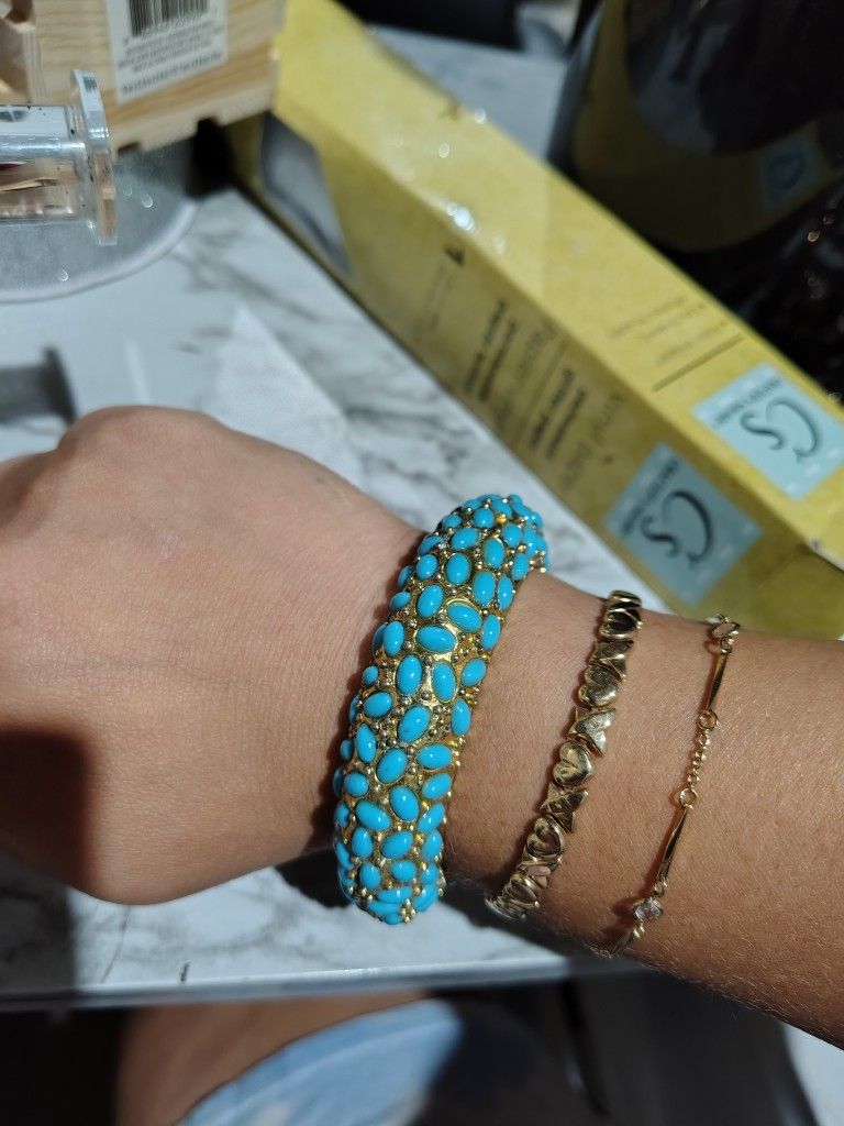 Vintage Turquoise Bracelet Cuff