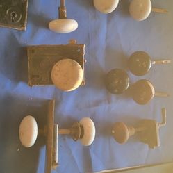 Antique Porcelain Door Accessories 