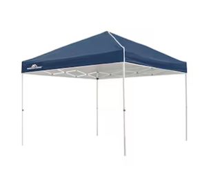 Master Forge 10-ft x 10-ft Square Blue Pop-up canopy