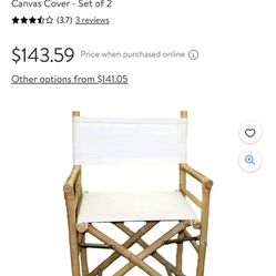 Bamboo Director Chairs