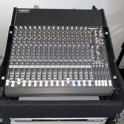 LOOK! Mira! Mackie Mixer w/2 QSC Amps w/travel case. $750.00 OBO!