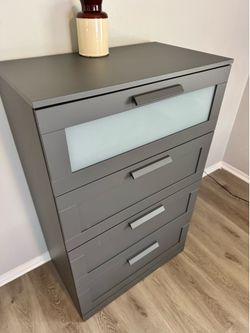 IKEA BRIMNES matching dresser, nightstands, lamps
