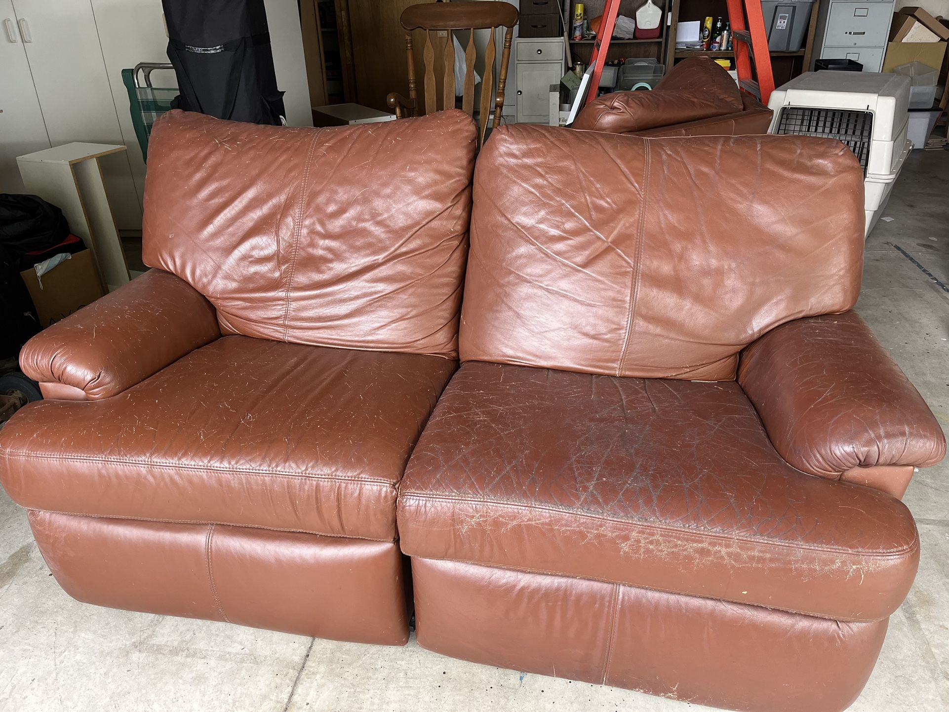 Free! Sectional Sofa Couch Leather Recliners