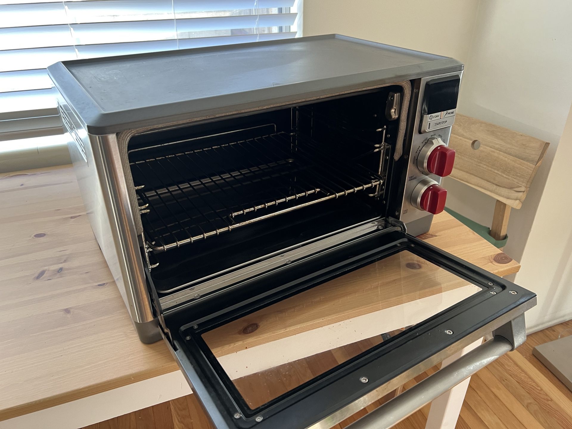 Wolf Countertop Convection Oven in Stainless Steel W/Red Knobs, NEW -  appliances - by owner - sale - craigslist
