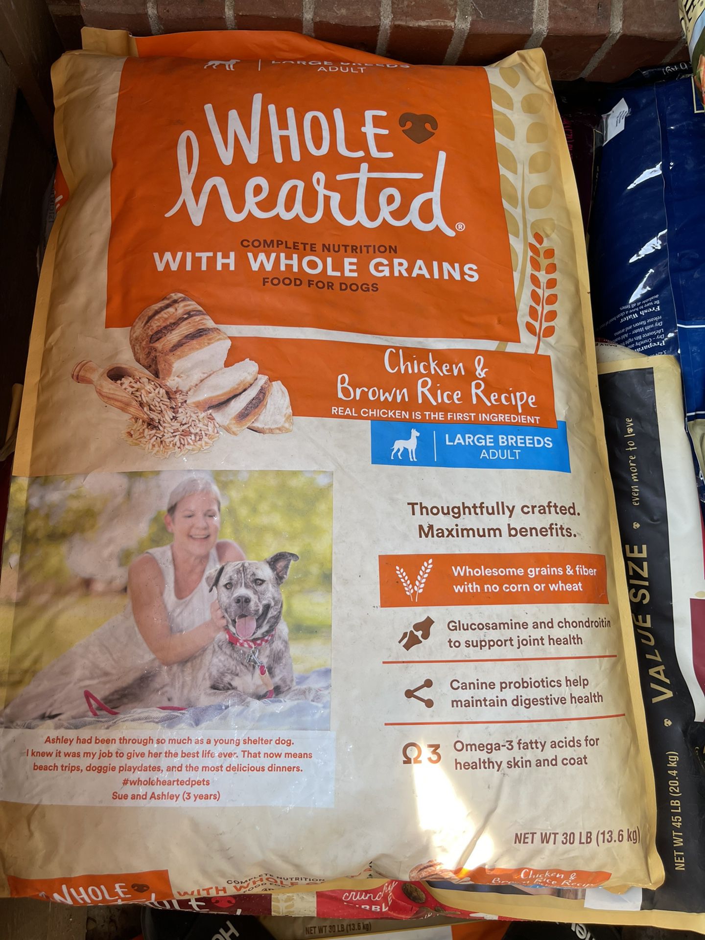 2 Bags Whole Hearted Dog Food 