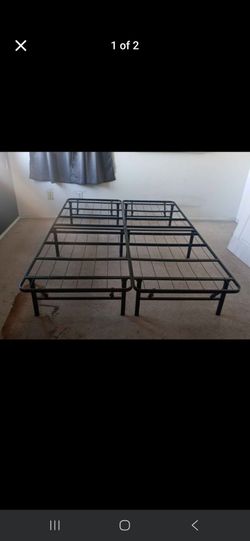 Queen metal  platform  bed frame
