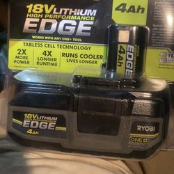 Ryobi one+ lithium HP edge 4Ah battery