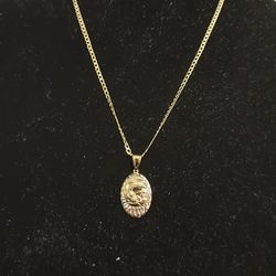 Gold bautizo chain