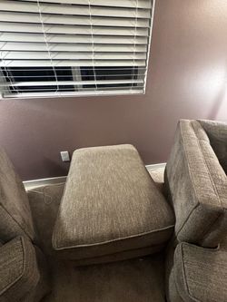 Complete Living Room Sofa Set – Sofa, 2 Chairs & 2 Ottomans