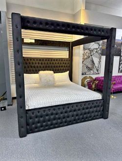New In Box King Bed Frame With Mattress (Read Description Below)